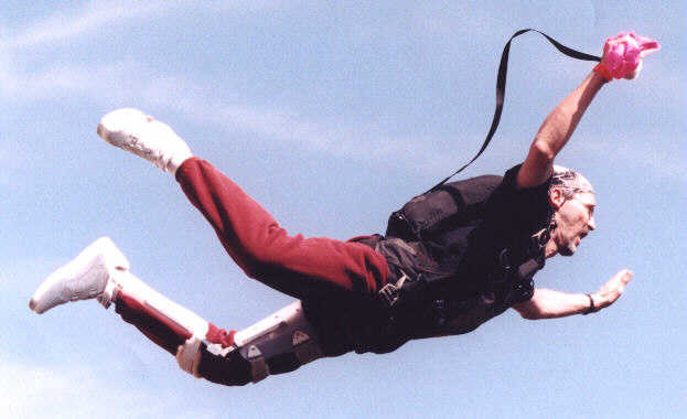 Dead Mike: first solo after accident, first BASE jump, first water landing...