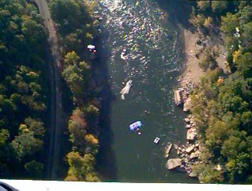 A view off the bridge...  whoa, that's a long way down...  not!